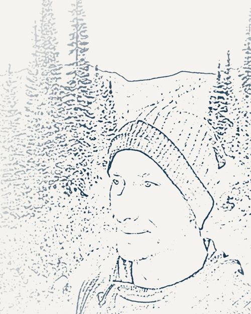 Line drawing of Jeremy